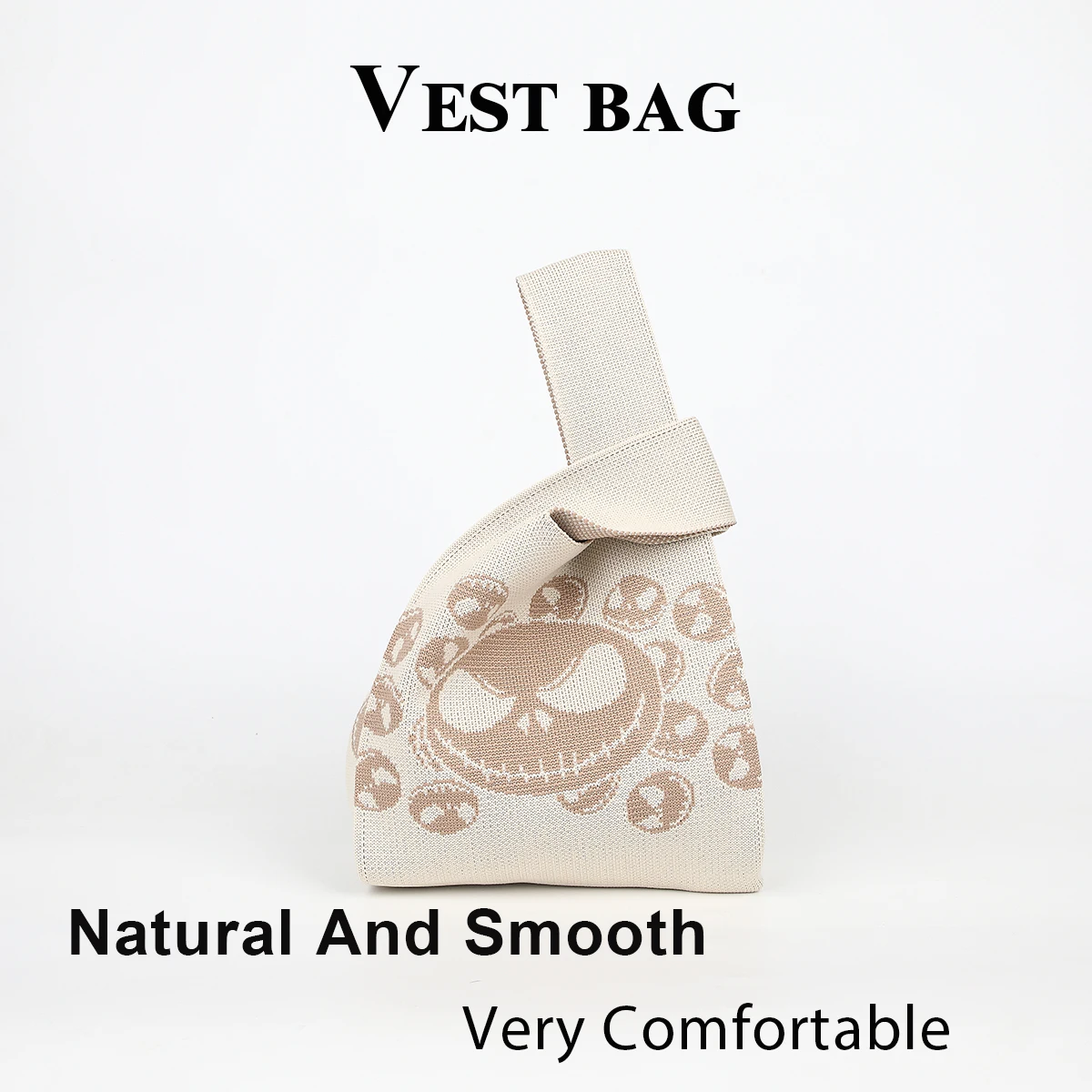 حقيبة يد مخصصة على شكل رأس شبح، مناسبة للاستخدام في الهالوين، يمكن حملها معك مع المظلات والهواتف المحمولة ومستحضرات التجميل والكتب ومناسبة للنزهات اليومية واللياقة البدنية والمدرسة والرياضات الخارجية، مناسبة لمناسبات مختلفة، مناسبة للهدايا #3