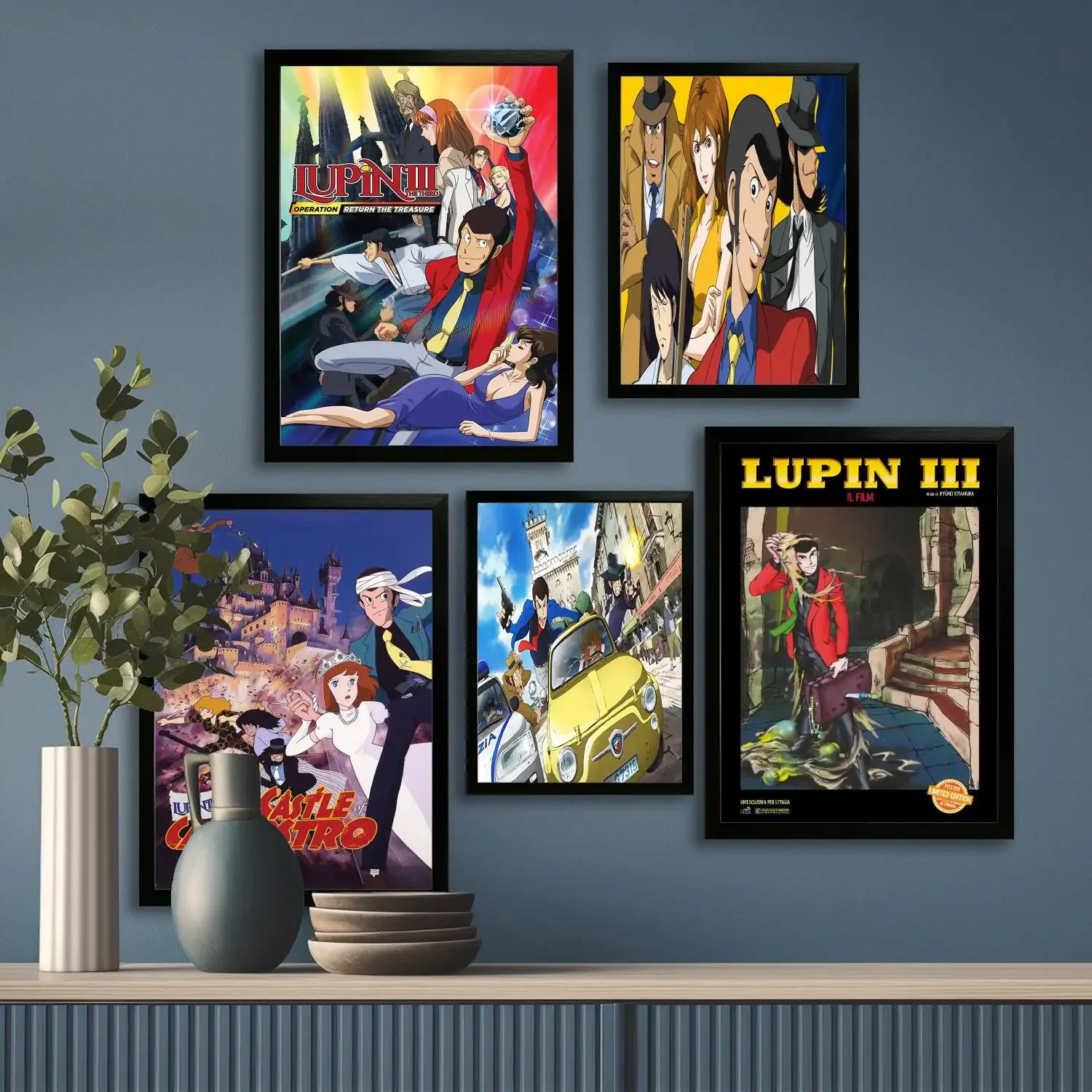 fujiko mine lupin iii Canvas Art Poster, Wall Art, Picture Print, Modern Family, Bedroom Decor, Posters,Decorative painting