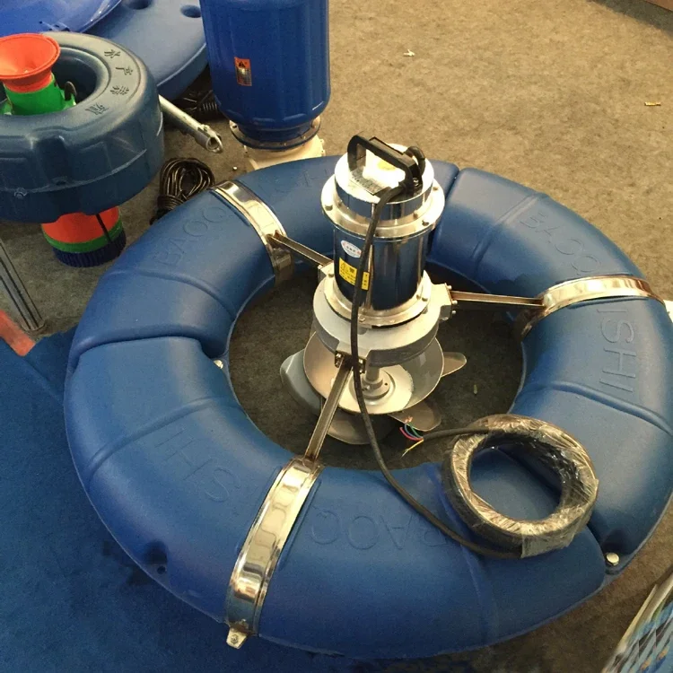 2hp Aquaculture Machine Fountain Water Pump Floating Splash Surge Wave Aerator for Fish Shrimp Pond Farming