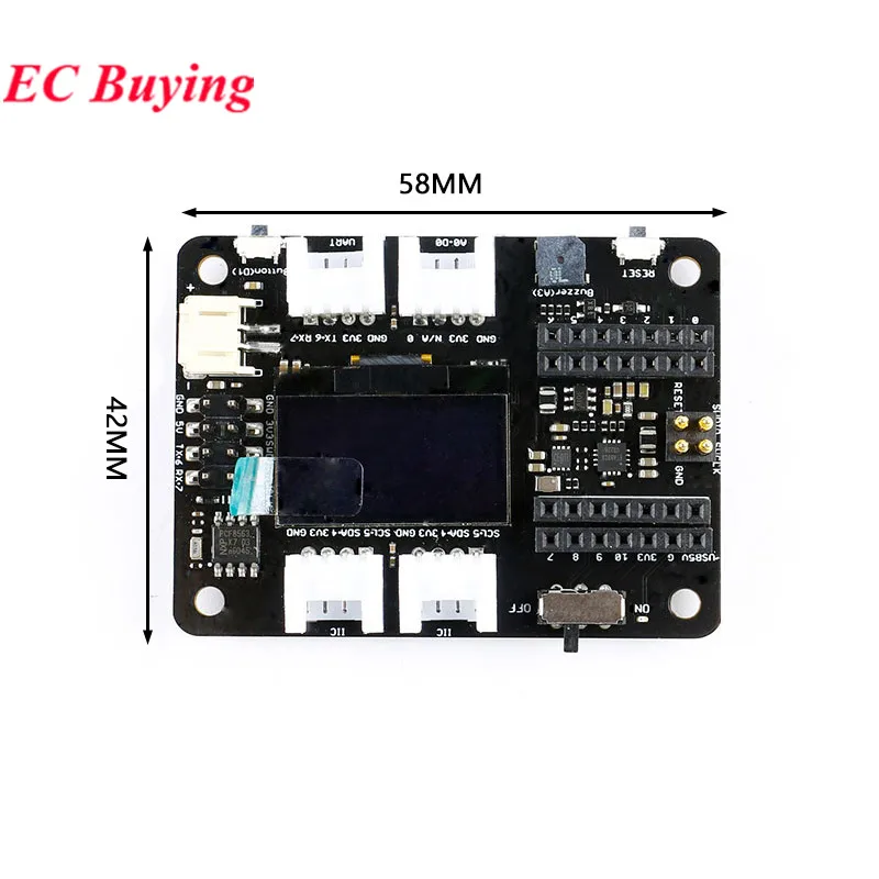 Płytka rozszerzeń wielofunkcyjnych Seeed Studio XIAO, mikrokontroler Seeeduino, moduł bazowy Grove, silnik, wyświetlacz OLED dla Arduino — zdjęcie 6