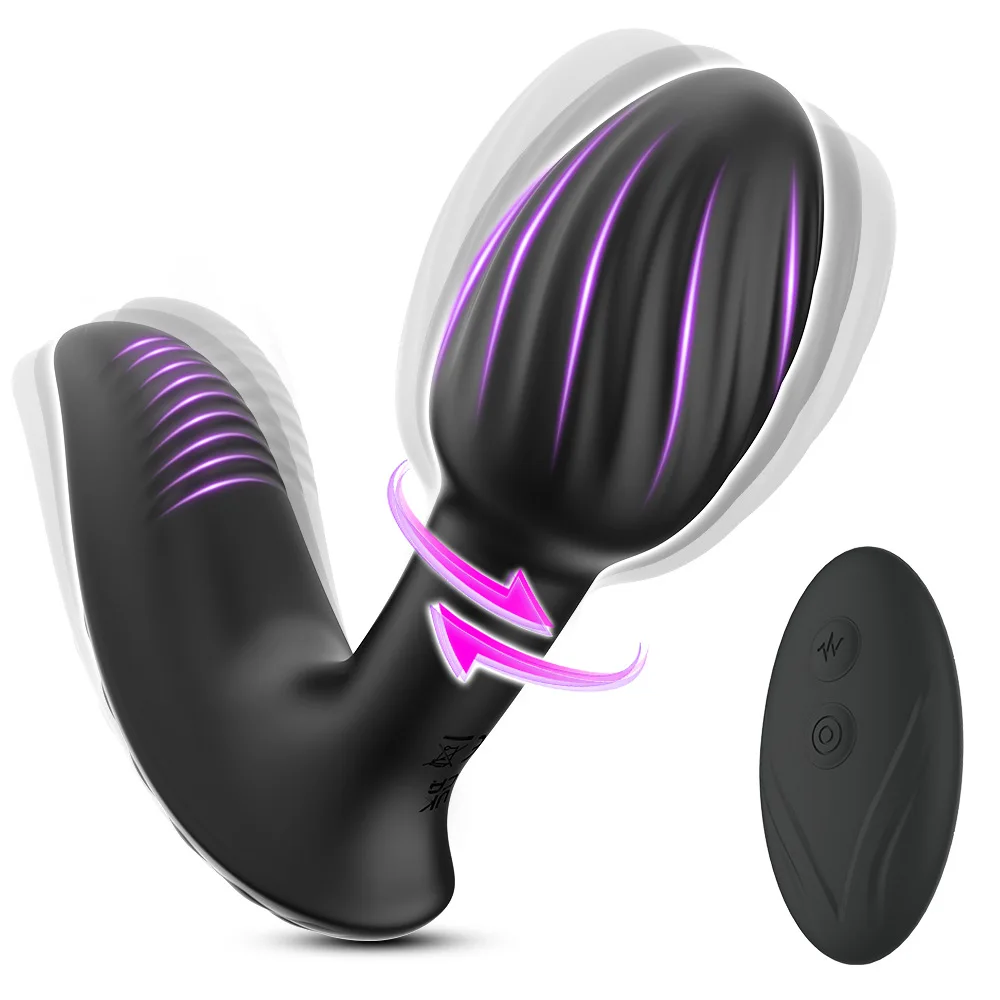 Heartbeat Swinging Anal Stopper Wireless Remote Control 9-Frequency Vibration Swinging Men and Women's Rear Court Adult Products