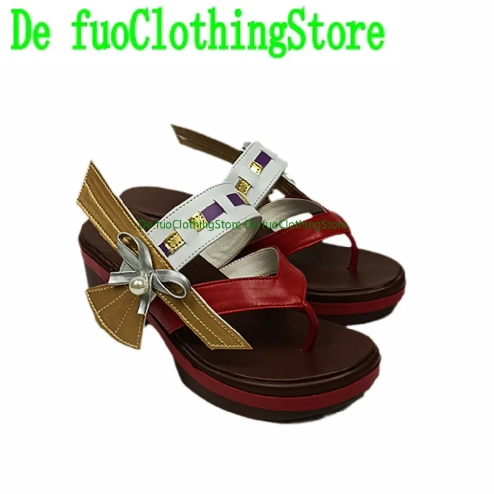 

DefuoClothing Genshin Impact Yae Miko Cosplay Shoes Character Design Boots Halloween Carnival Party Costumes Accessory Shoes