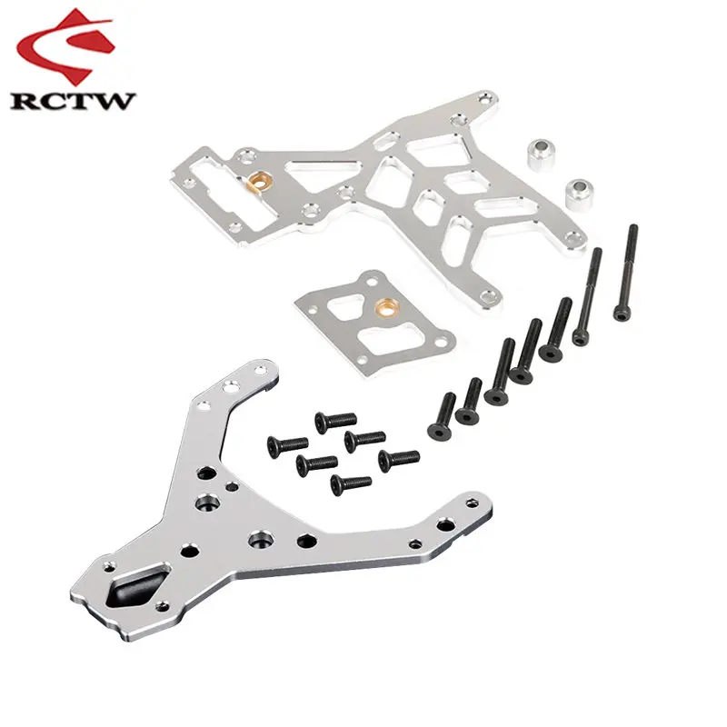 High Quality CNC Thickened Front or Rear Upper Connection Plate Set for 1/5 HPI ROFUN ROVAN KM BAJA 5B 5T 5SC Truck Rc Car Parts