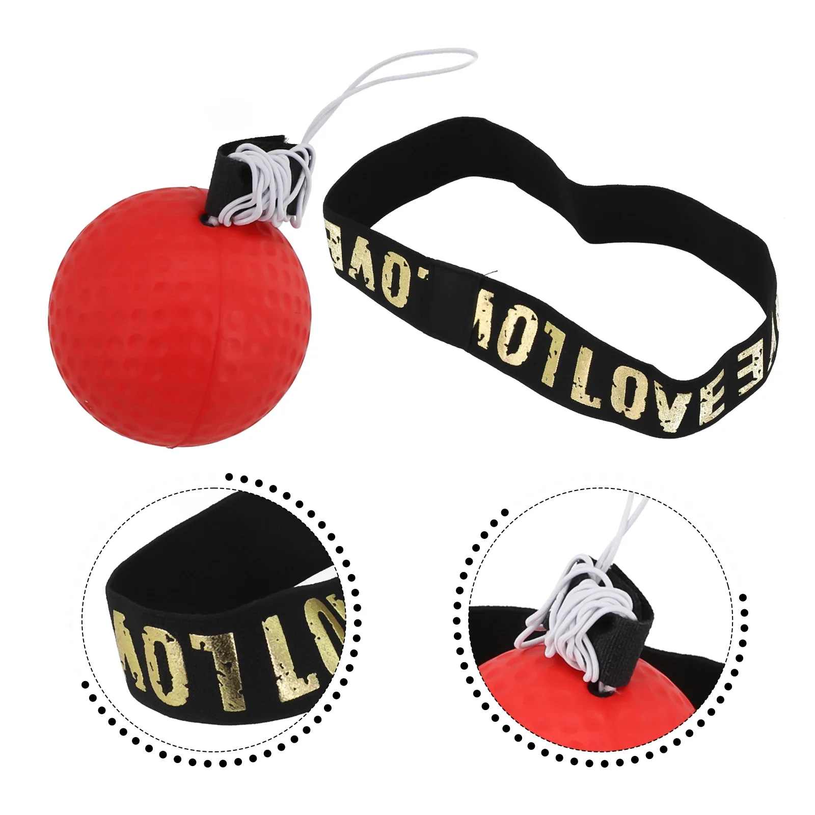 Boxing Reaction Ball 1pcs 90cm Durable MMA Muay Thai PU Reaction Ball Reaction Time Training Speed Ball Sports Trainer