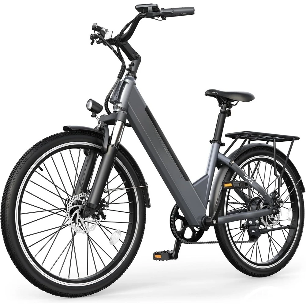 

Electric Bike for Adults, 1000W Peak EBike, 50 Miles 21.7MPH Adult Electric Bicycles with 48V Battery, Adjustable Stem,Rear Rack