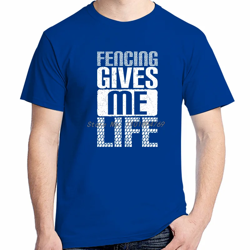 المبارزة يمنحني الحياة الجرافيك تي شيرت المبارز موضة طباعة تي شيرت القطن قصير الأكمام تي شيرت تيز بلايز القمصان والقمصان