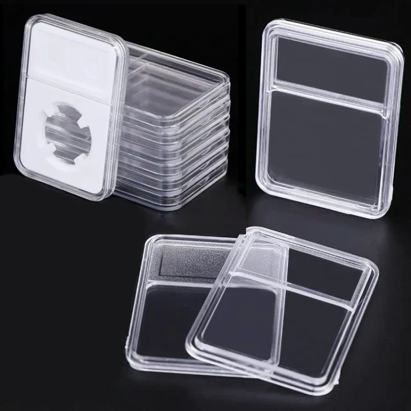 

1pcs Coin Display Tray Organiser Capsule Protection Display Stand Plastic Storage Accessory Coin Tray Collectible Coin Holder