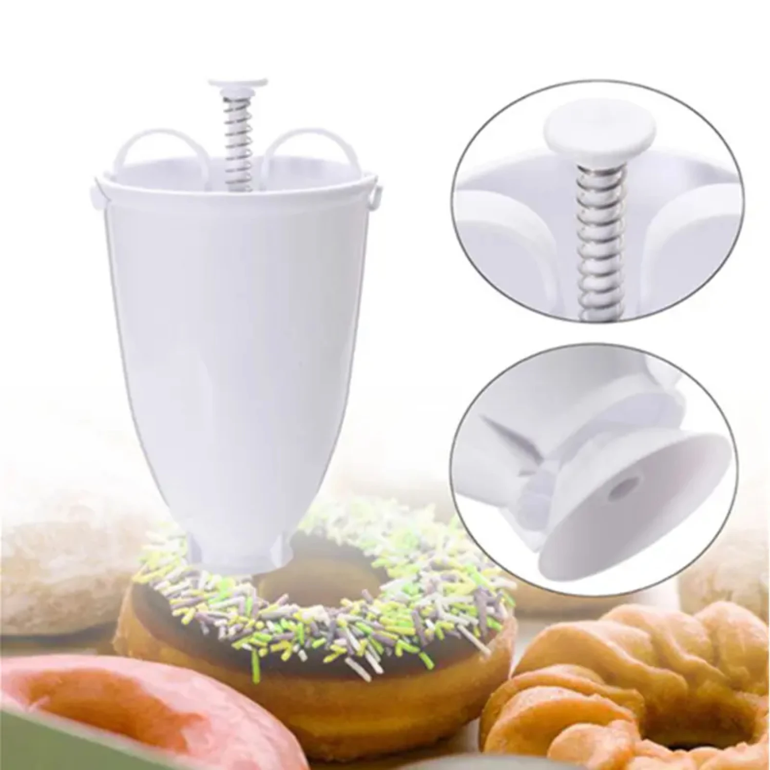 صانعة حلوى الدونات موزع دونات  - مراجعة Kitchen Gadgets In China وسعره