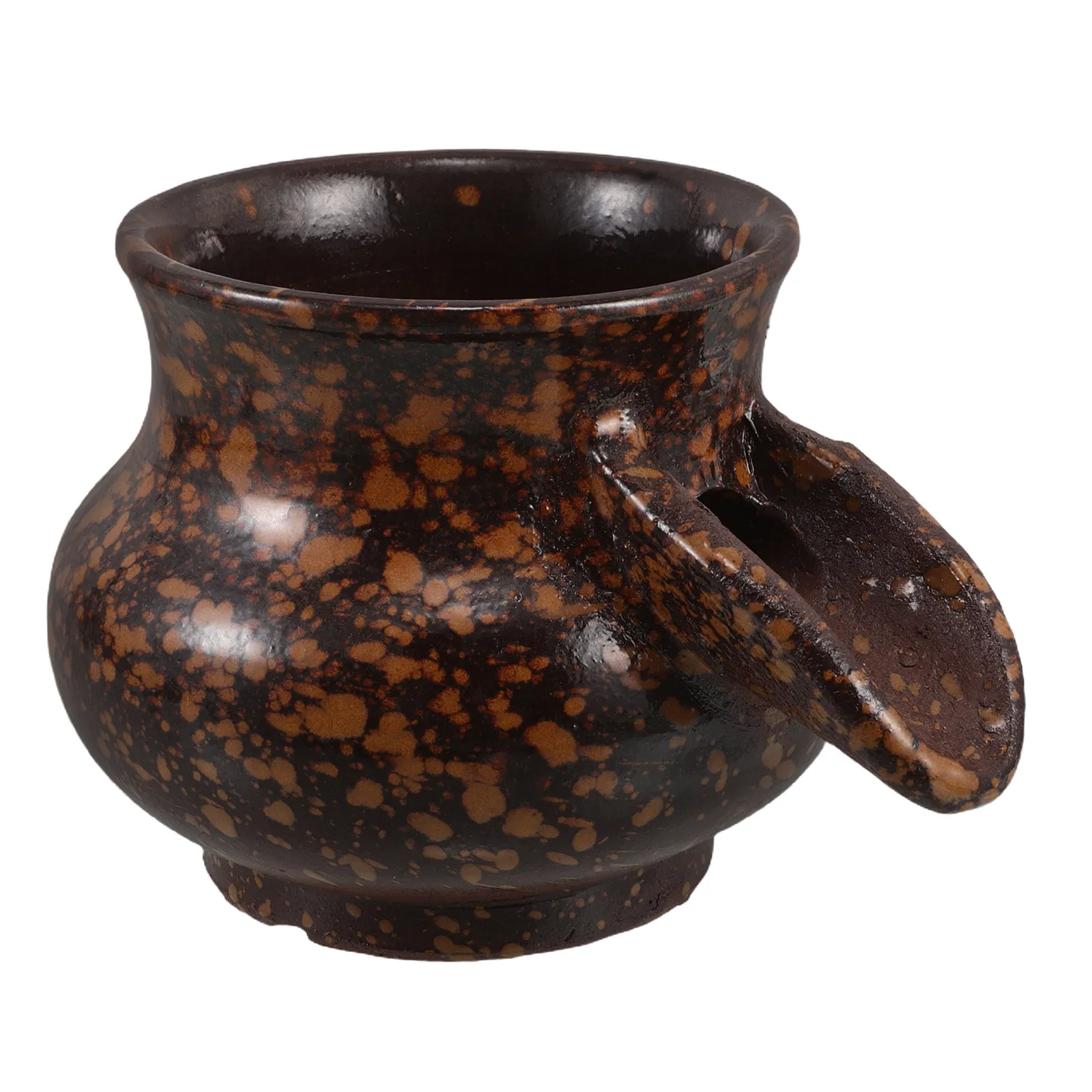 Ceramic Water Fountain Jar Handcrafted Vintage Rustic Outdoor Garden Fountain Indoor Tabletop Water Feature Fish Tank Decoration
