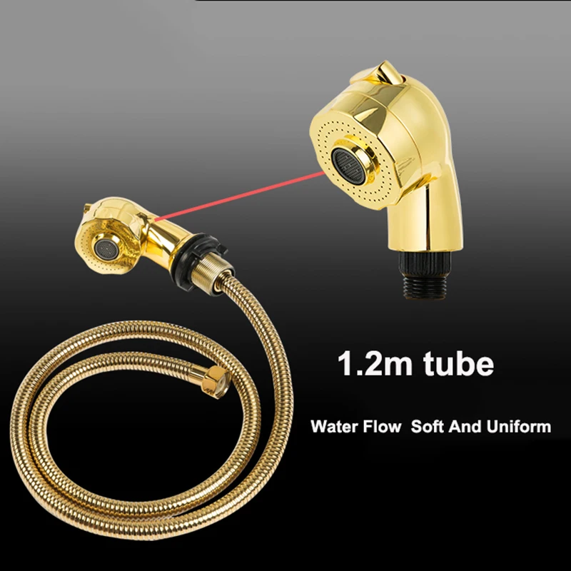 

Salon High Pressure Shower Head Set Large Flow Rainfall Handheld Shower with 1.2m Hose for Head Wash Pedicure Bath Accessories