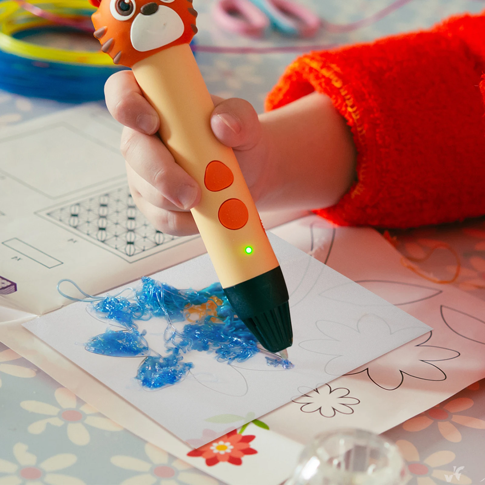 5pcs 5/ Printing Pen Accessories PVC Material Stencils Blank 3D Template Art Journal for Transparent Fabric Sign