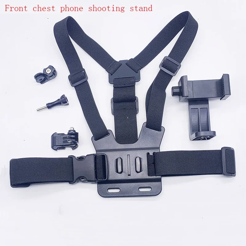 1 PC Adjustable Phone Clip Holder With Chest Strap Fixation Bracket for Sport Camera Mobile Phone Camera Black Holder Accessory