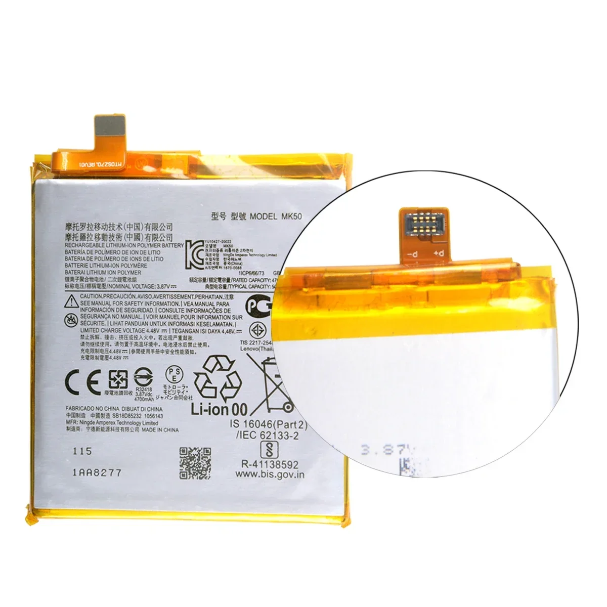 100% Original MK50 5000mAh Battery For Motorola G 5G/ Motorola  ONE 5G ACE  Phone Batteries.