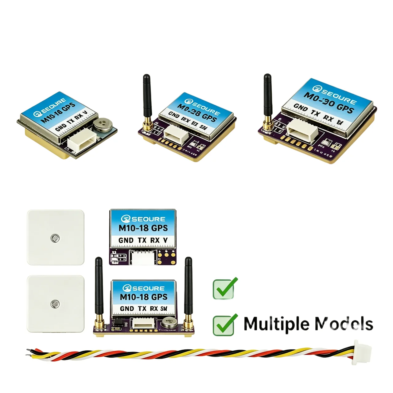 SEQURE M10-12|M10-18|M10-25Q GPS Small Size Fast Positioning INVA BF Fixed-wing Racing Drone FPV Return QMC5883L Compass