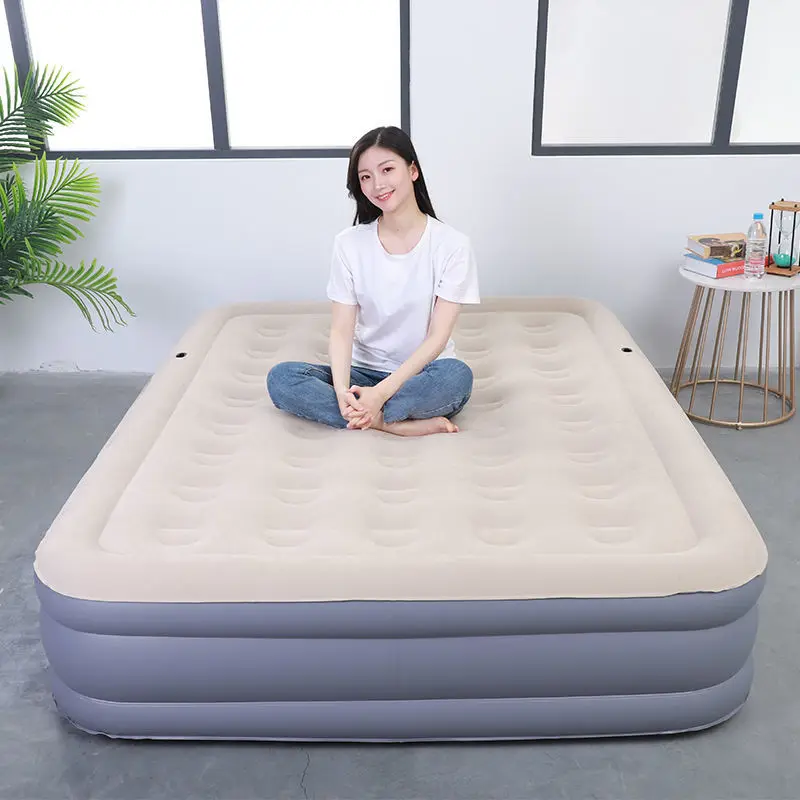 Luxury Air Mattress with Built in Pump Inflatable Mattress Surface Portable Blow Up Bed, Air Bed for Camping, Travel, Guests