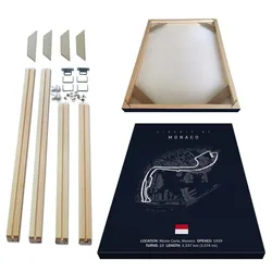 Photo Frame DIY Solid Wood Canvas Frame for Diamond Painting Canvas Painting or Poster 1 Set Stretching Strip Installation,