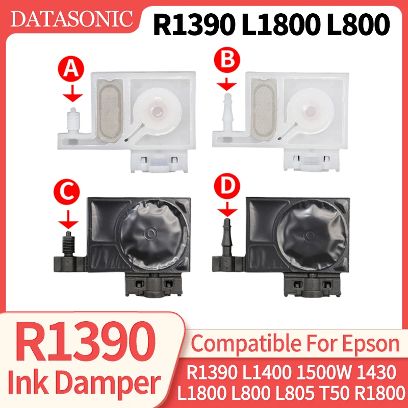 10pcs~200pcs 1390 Ink Damper DTF Ink UV Printer Compatible for Epson L800 L1800 L805 T50 R1800 R1390 L1400 1500W 1430 Printer
