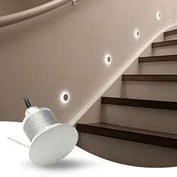 IP67 Waterproof LED Recessed Wall Light 1W 12-24V Outdoor Corridor Lamp Embedded Stairs Wall Lamp For Garden Stair Home Lighting