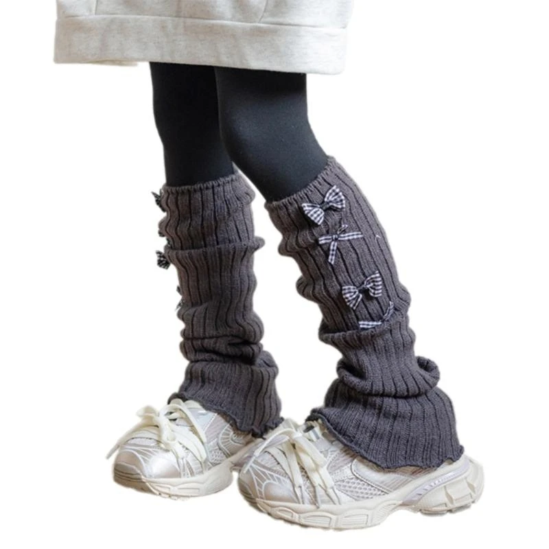 Children's Sweet Leg Warmers Cosy Knitting Fabric Breathable & Stackable Socks 425F