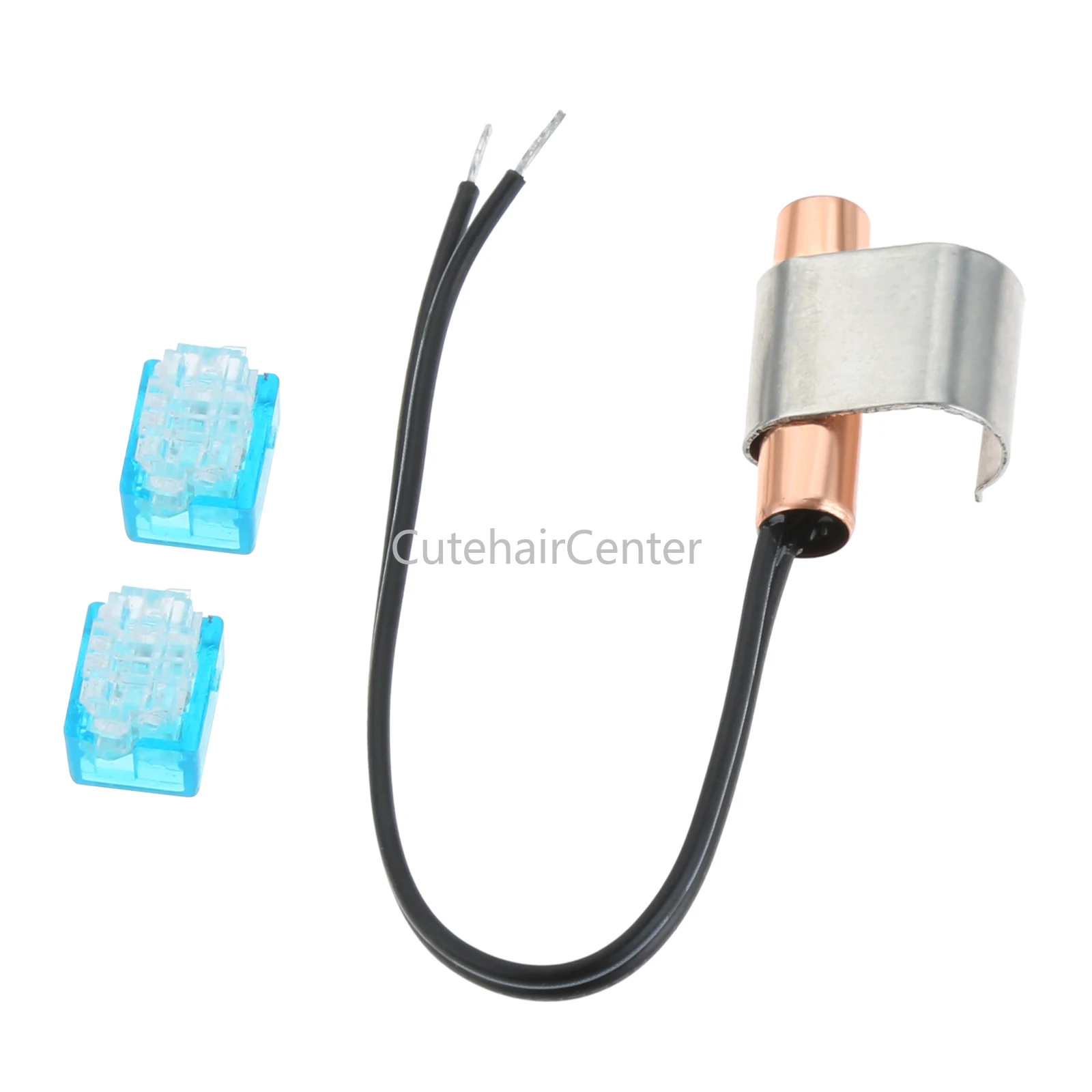 1kit W10316760 Refrigerator Thermistor Sensor with Splice Connectors fit for Whirl-pool Kenmore Kitchenaid Replace WPW10323459