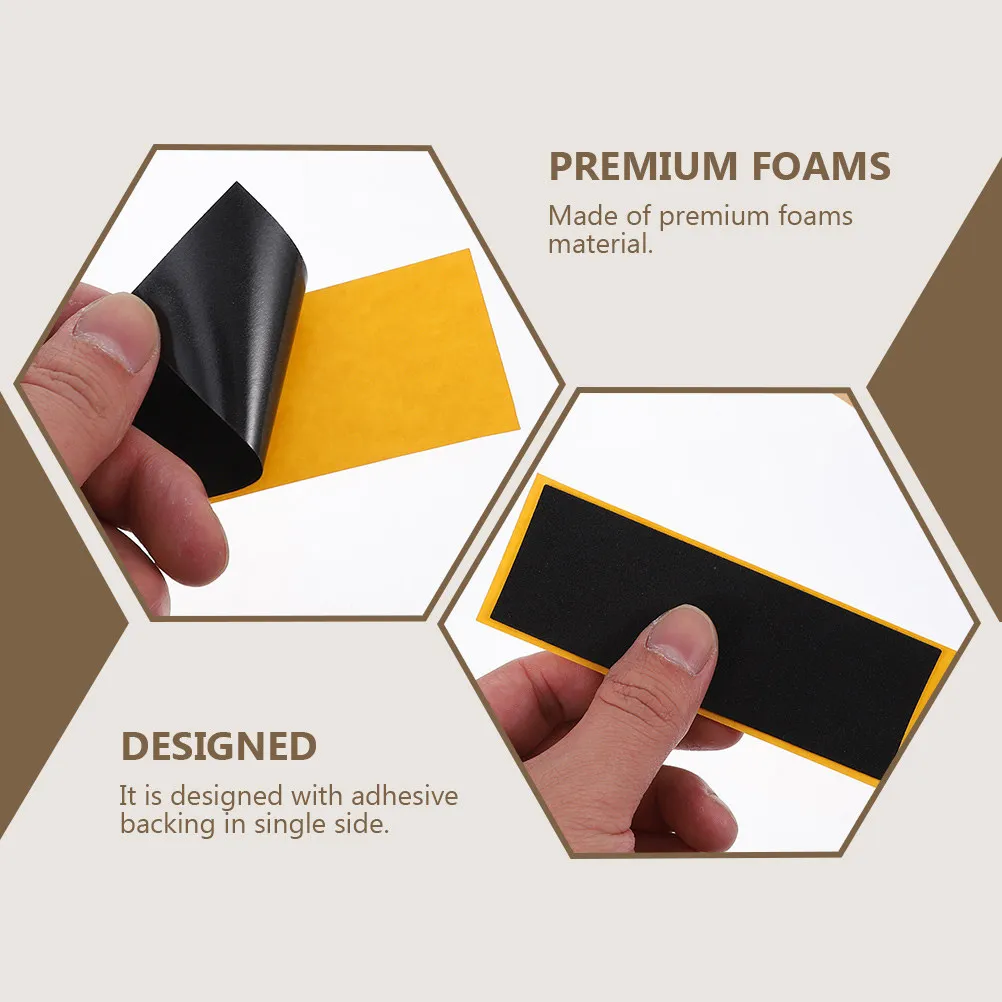 12 ชิ้น ฟิงเกอร์บอร์ดกริปเทปโฟมกันลื่นสำหรับมินิสเก็ตบอร์ด แผ่นรองกันกระแทก ควบคุมได้อย่างสบาย อุปกรณ์ฟิงเกอร์บอร์ด กันลื่น