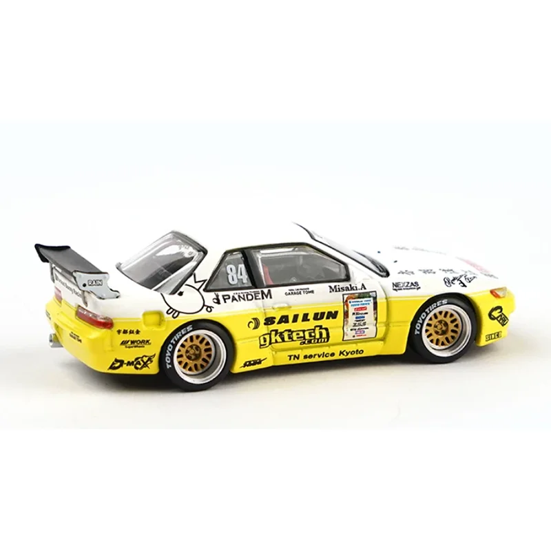 ATS 1/64 Scale Pandem S13 Sports Car Die-cast Alloy Car Model Collectible Decorative Item