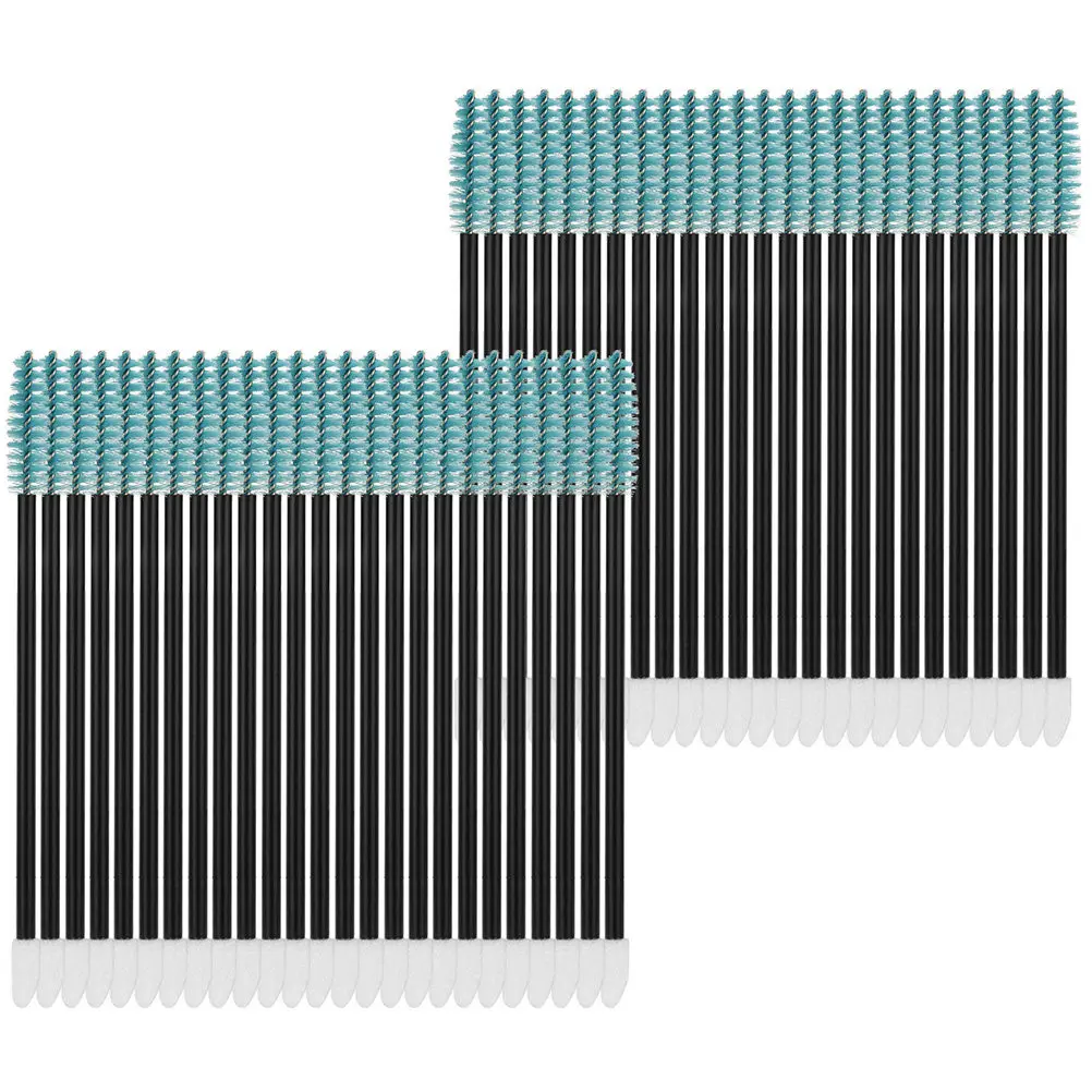 50Pcs Eyebrow Lash Brush Disposable Applicator Eyelash Extension Tools Lash Comb Mascara Wands Eyebrow Brush Eyelash Comb