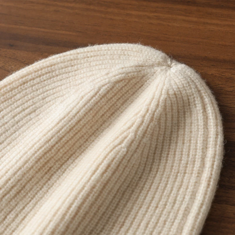DjzDsm Minimalist Women's 100% Wool Autumn And Winter New Style Brimless Hat, Outdoor Warm Windproof Pullover Hat
