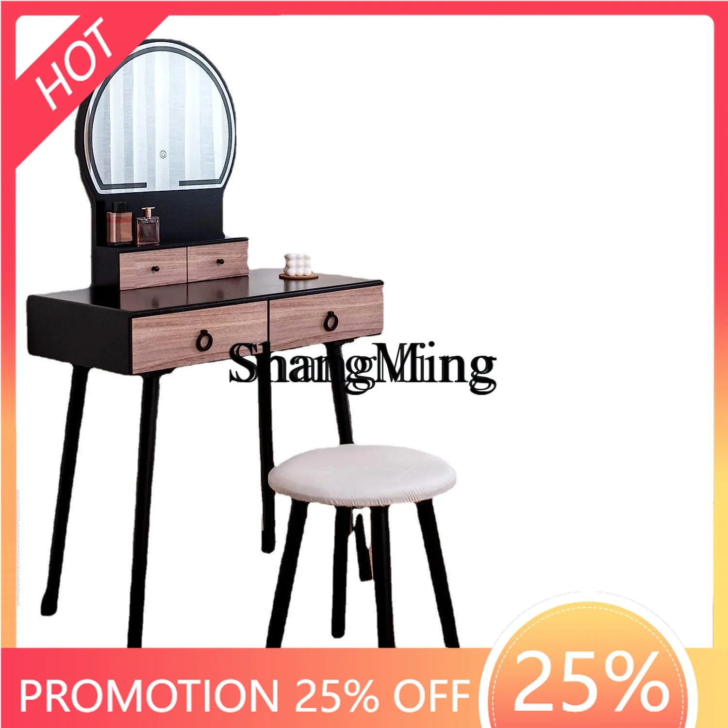 

ZYY advanced exquisite new high-end bedroom simple small room dressing table with mirror storage dressing table