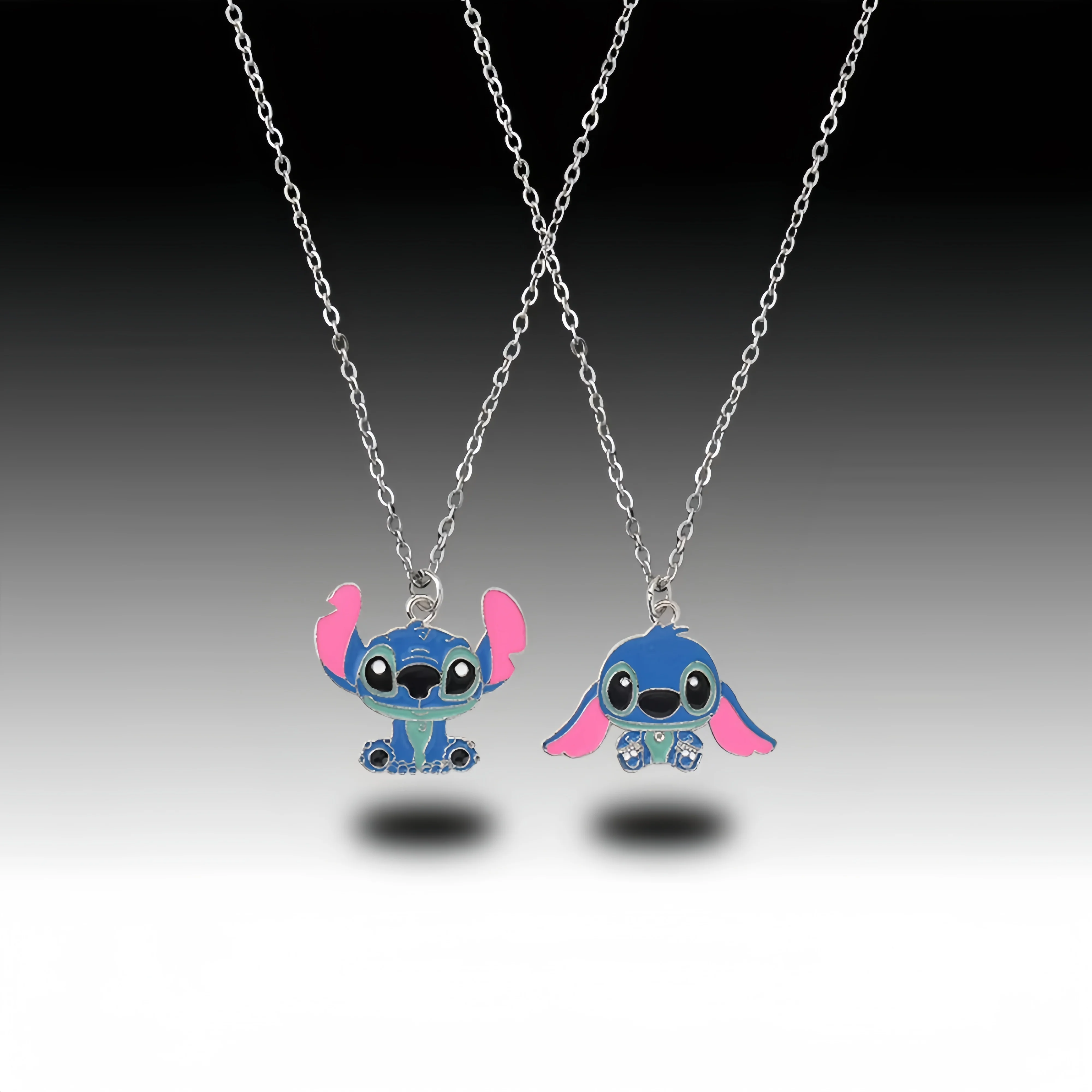 Kawaii Metal Stitch Necklace Chain Pendant Accessories Girls Gift