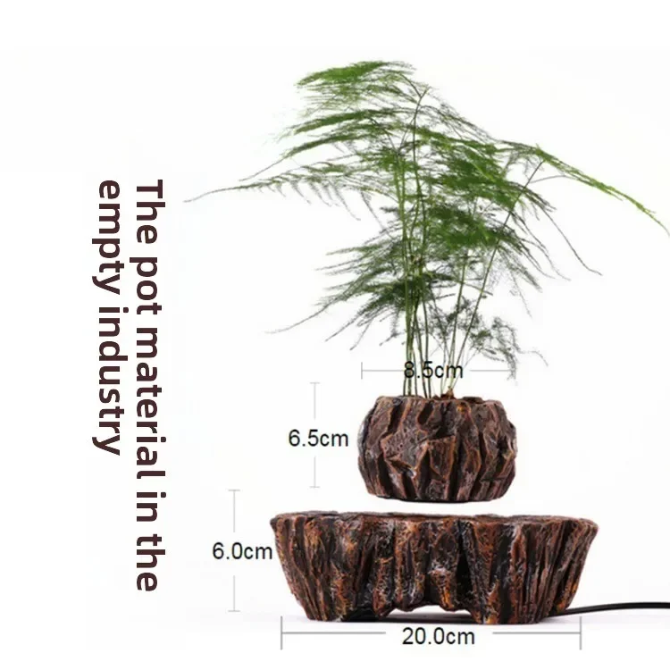 

Imitation ceramic resin magnetic suspension flower pot interior simple decoration flower pot ins wind home ornament