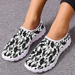 INSTANTARTS Boston Terrier Design Lightweight Outdoor Mesh Shoes Comfortable And Breathable Summer Shoes Leisure Shoes Zapatos