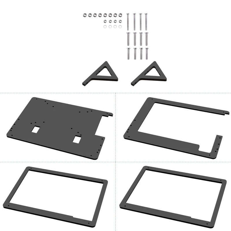 7 Inch Lcd Acrylic Bracket Case Contact Screen Case Holder Bracket For Raspberry Pi 3 Model B+