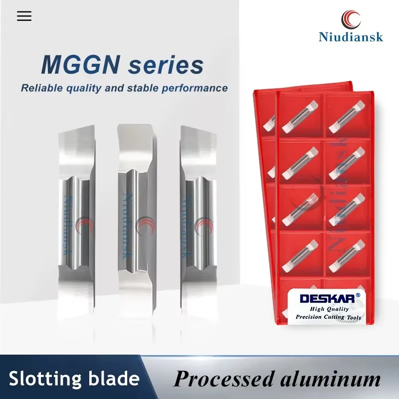 

MGGN Series Numerical Control Slotting Inserts MGGN150/200/300/400R-8/L-8/-JM K10 Grooving Blades Copper And Aluminum Processing