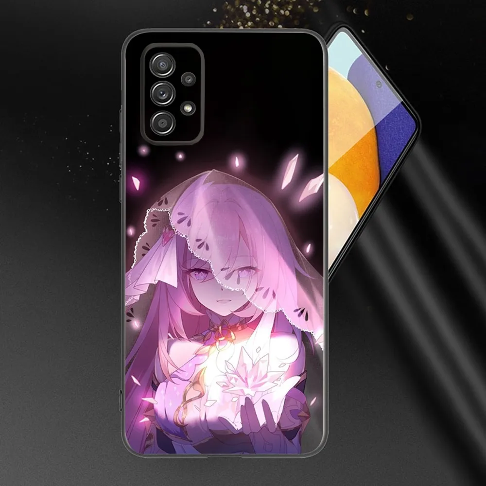 H-Honkai Impact 3rd Elysia Phone Case For Samsung Galaxy A13,A21s,A22,A31,A32,A52,A53,A71,A80,A91 Soft Black Phone Cover