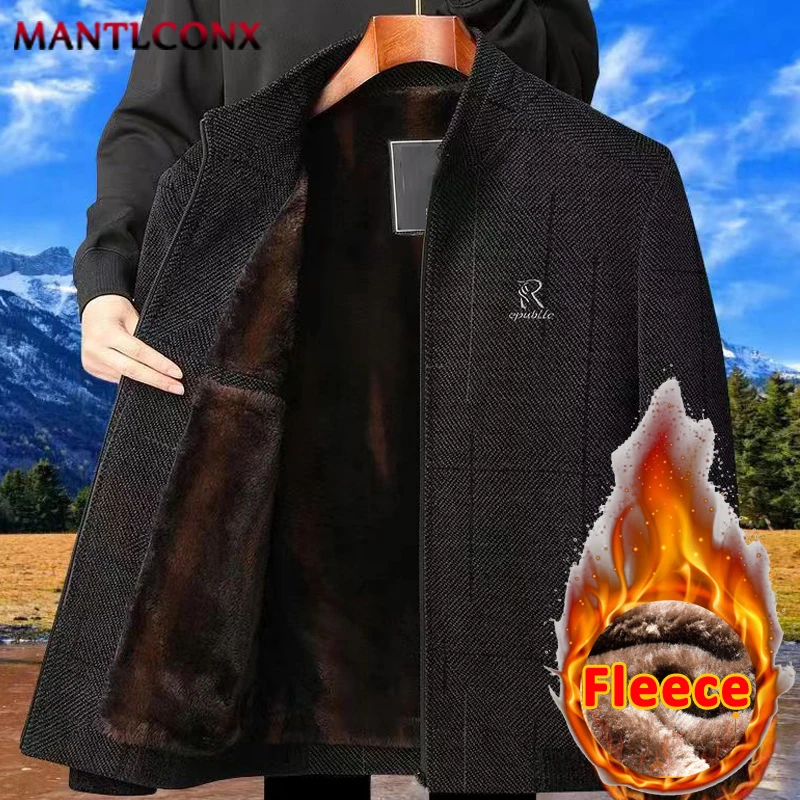 

Зимняя мужская куртка Роскошная флисовая, повседневная осенне-зимняя теплая парка, пальто, винтажные мужские зимние пальто, ветрозащитная верхняя одежда XXXL