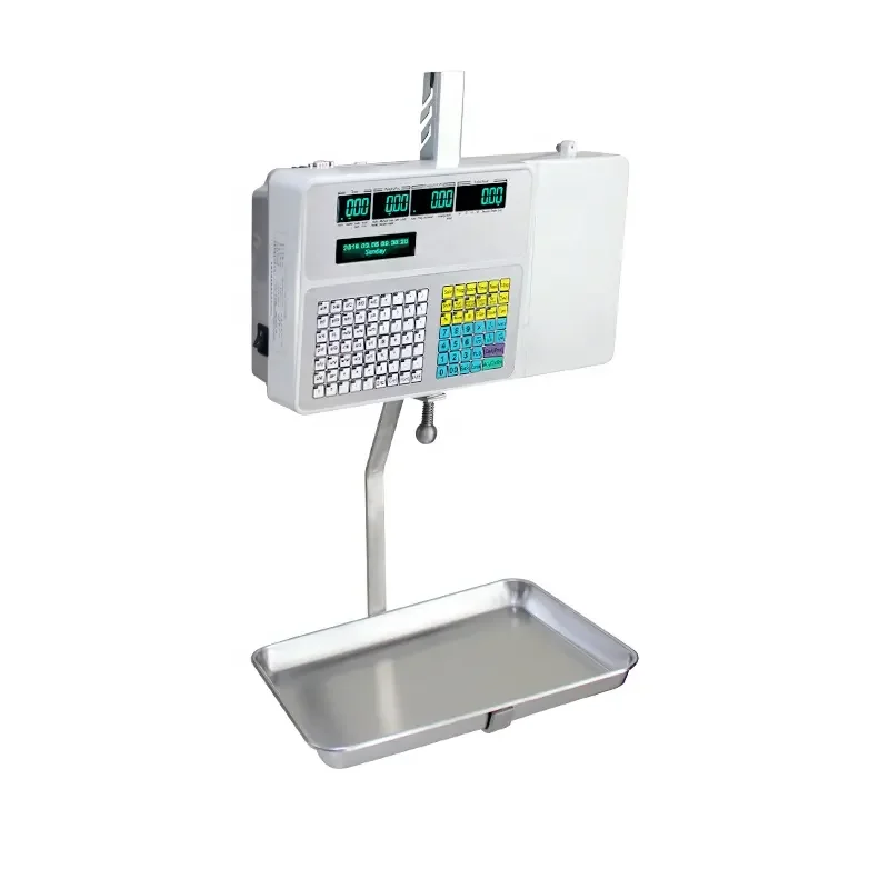 

Veidt Weighing TM-15 Supermarket Label Printing Barcode Printing Scale Label Scale 30KG With Cash Box Scanner Gun