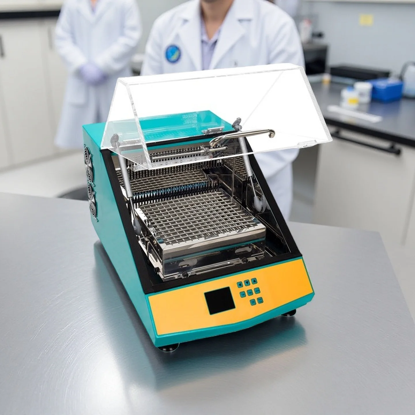 Laboratory Bench Top Incubator Shaker, 22/50/80L Temperature & Orbital Mixing