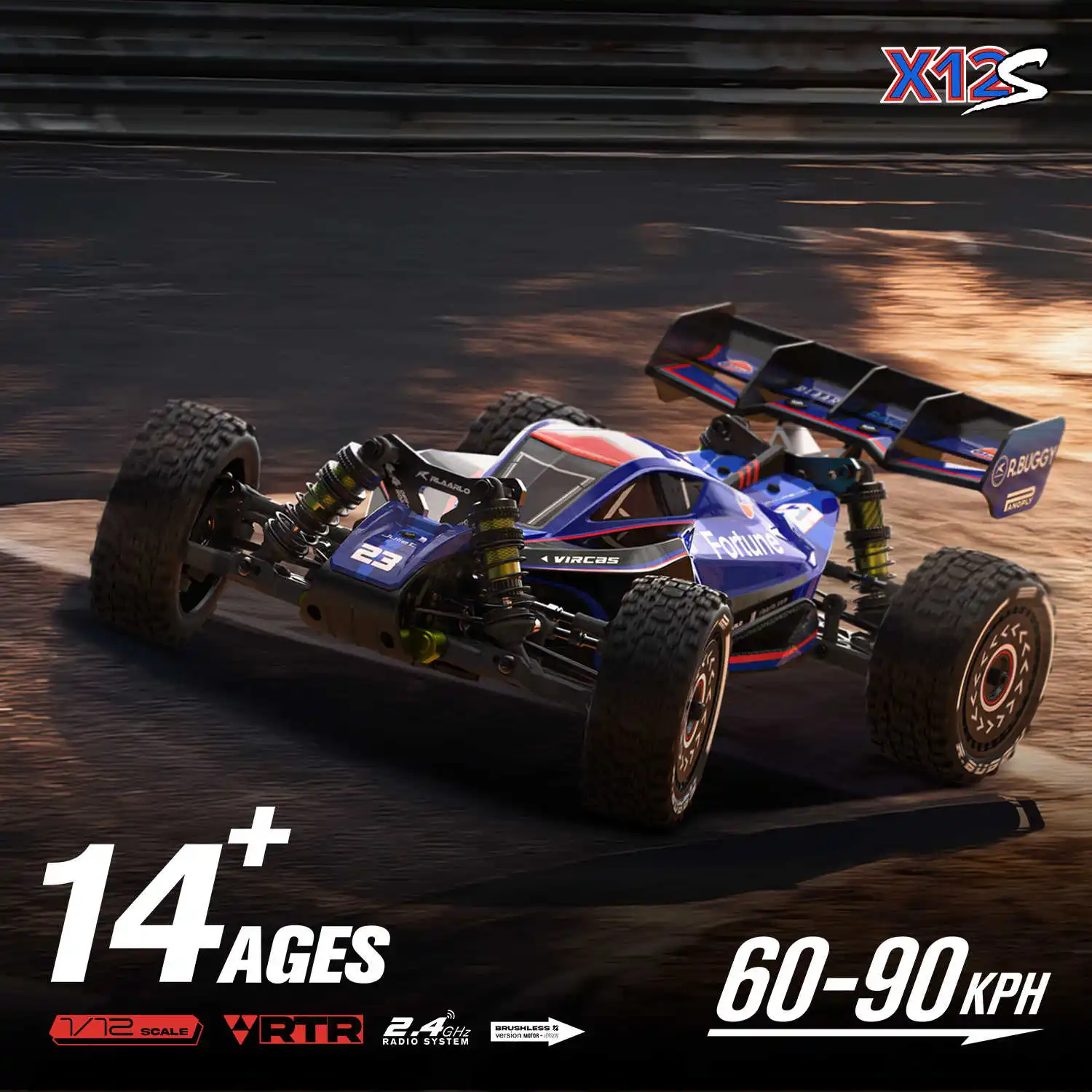 X12s 1/12 carro rc 4x4 veículo off-road escala completa sem escova 90 km/h carros de rally 3s escalada carro simulação modelo brinquedo para menino