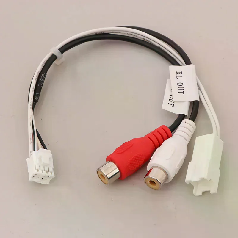 8P RR RL Audio Output Male\Female Plug Cable Android Car Radio Multimedia Universal TS10 TS18 8581 FYT7862S FYT9863