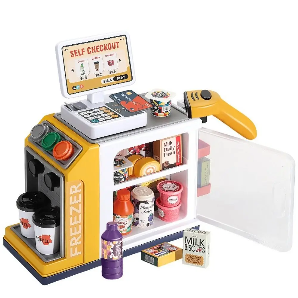 Rollenspiel, Registrierkasse, Spielzeug, pädagogisches Spielhaus, Miniatur-Lebensmittelspielzeug, Taschenrechner, Supermarkt, Verkaufsschrank, pädagogisch