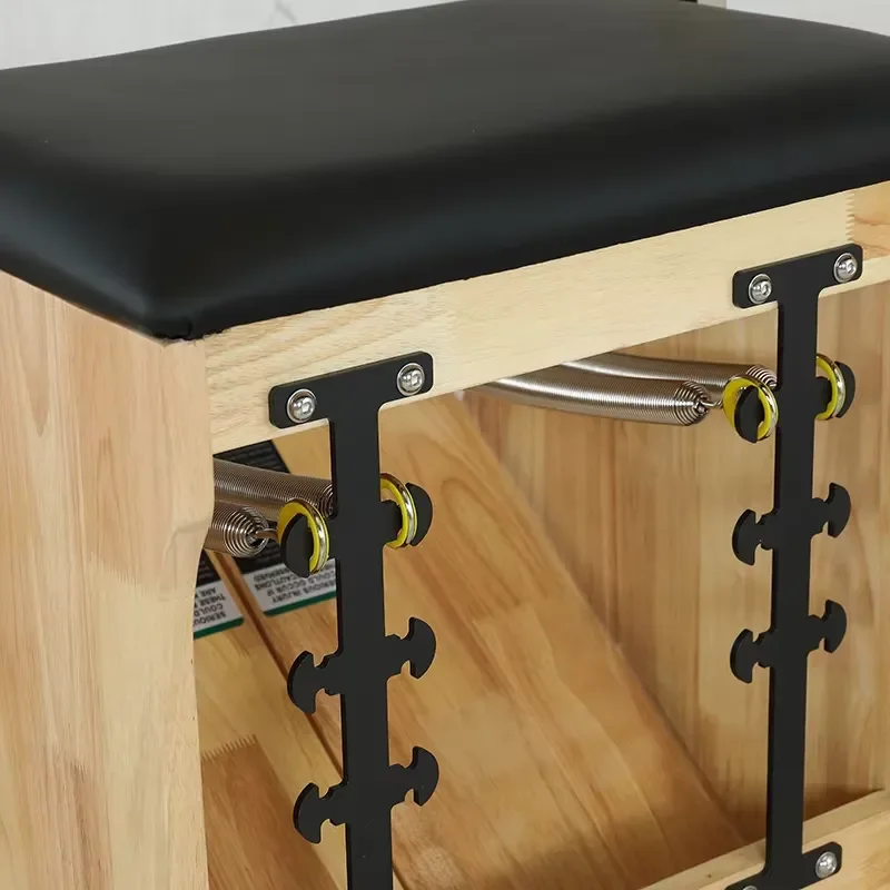 Eco Friendly Thickened Wood Yoga Chair Multifunctional Folding Stool for Home Pilates Assisted Exercise Improved Edition