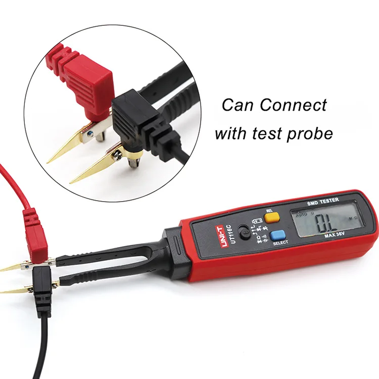 SMD Electronic Component Tester Capacitor Resistor Meter Digital Multimeter for PCB