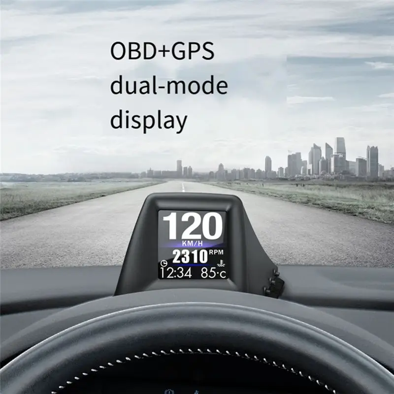 Reliable-OBD+GPS Car Driving A401 Head Up Display Speedometer Oil Pressure Water Temp Fuel Consumption On-Board Computer