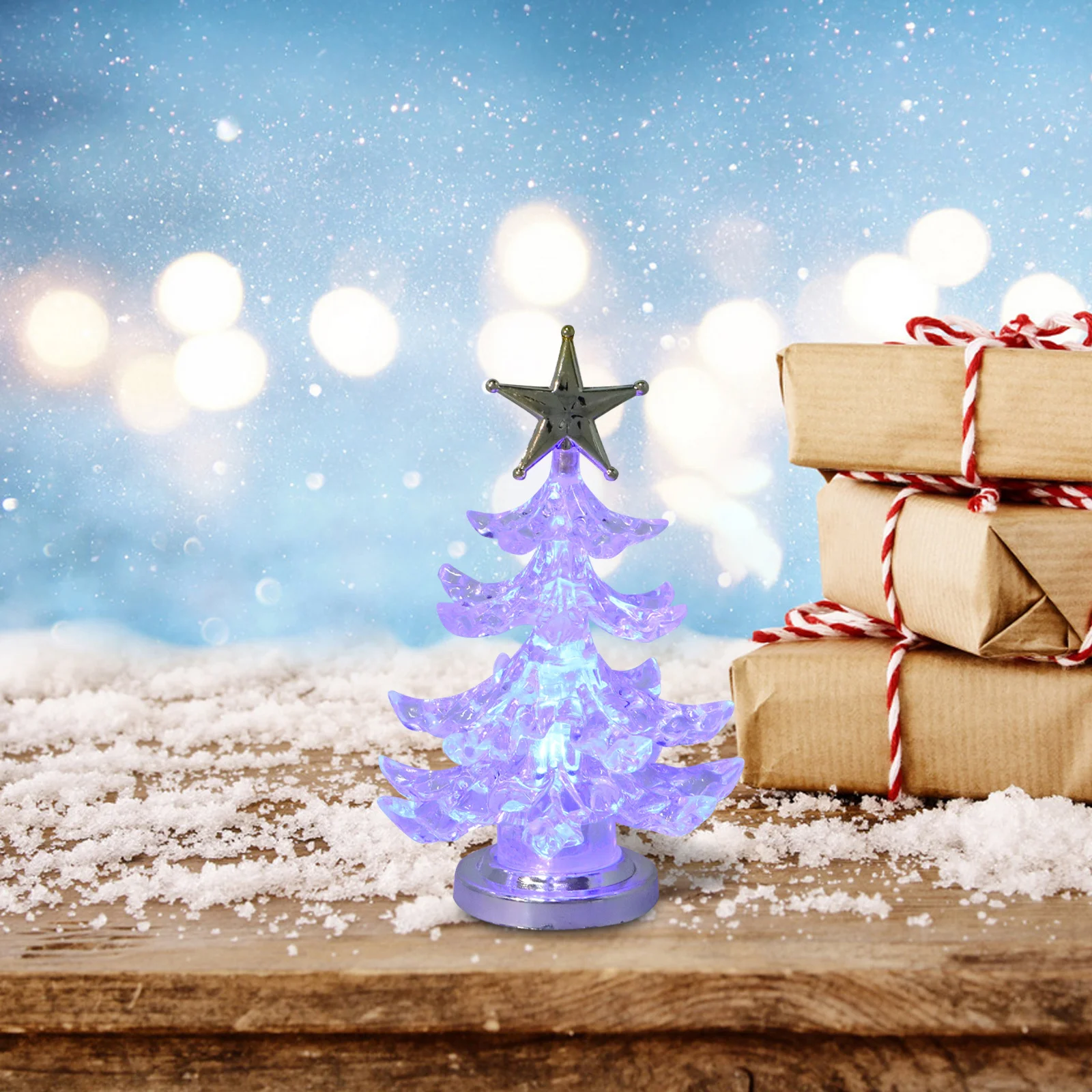 Árvore de natal led night light rgb piscando lâmpada usb decorativa mesa cama lâmpada para casa quarto café luz da noite