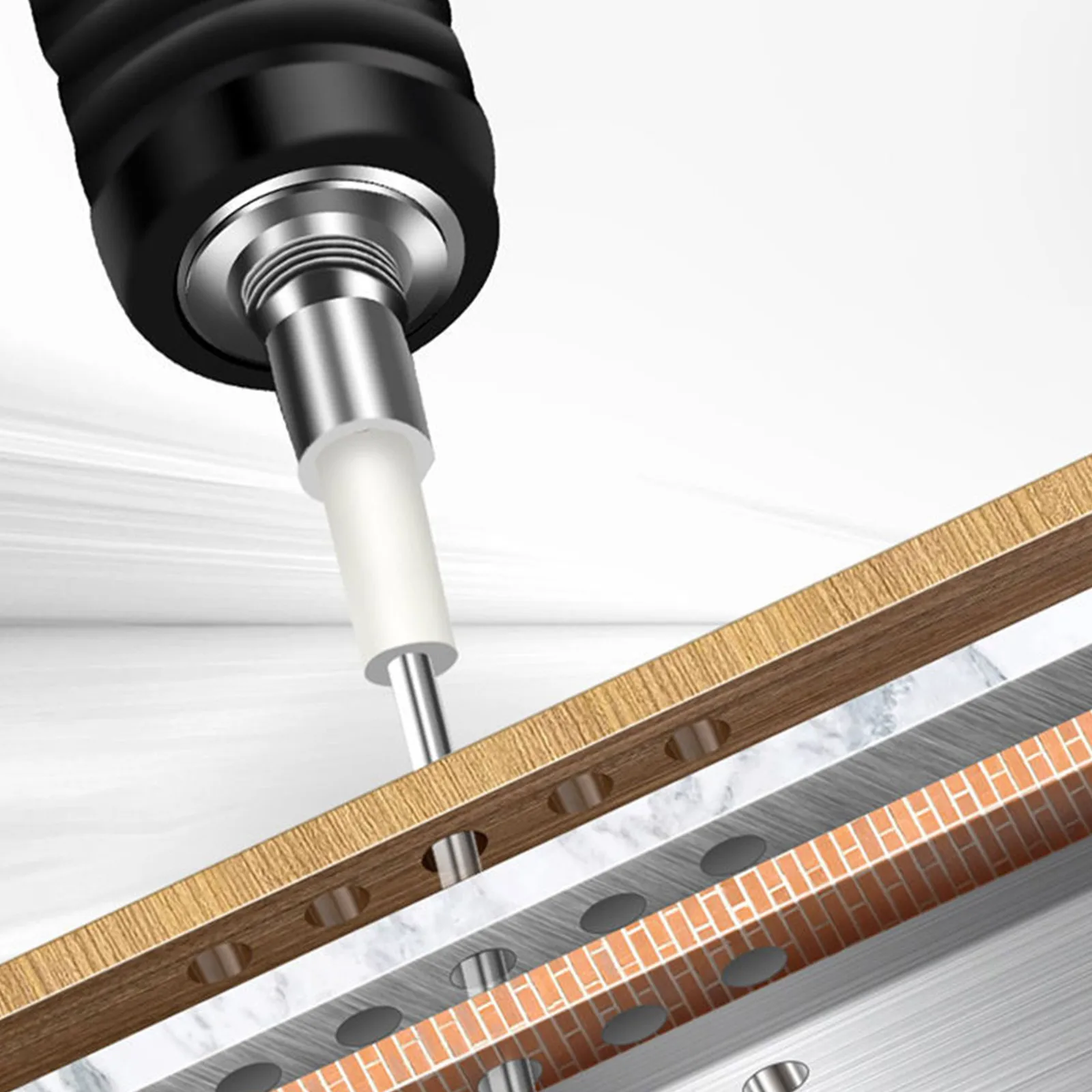 100 pz Nuovo Mini Insonorizzato Chiodo Cannone Chiodo Strumento Per Soffitto Nuovo Alto Standard Spille di Azionamento Shoot Chiodi Soffitto Appeso Artefatto