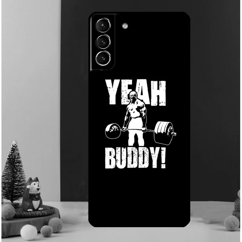 Bodybuilding Gym Fitness Quotes Case For Samsung Galaxy S24 Ultra S20 S21 FE Note 10 20 Ultra S8 S9 S10 S22 S23 Plus Cover