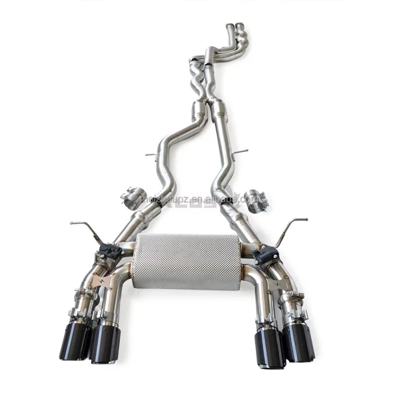 Stainless Steel Exhaust System for BMW M3 M4 F80 F82 F83 S55 3.0T 2014-2019 Equal Length Mid Pipe Direct Factory Great