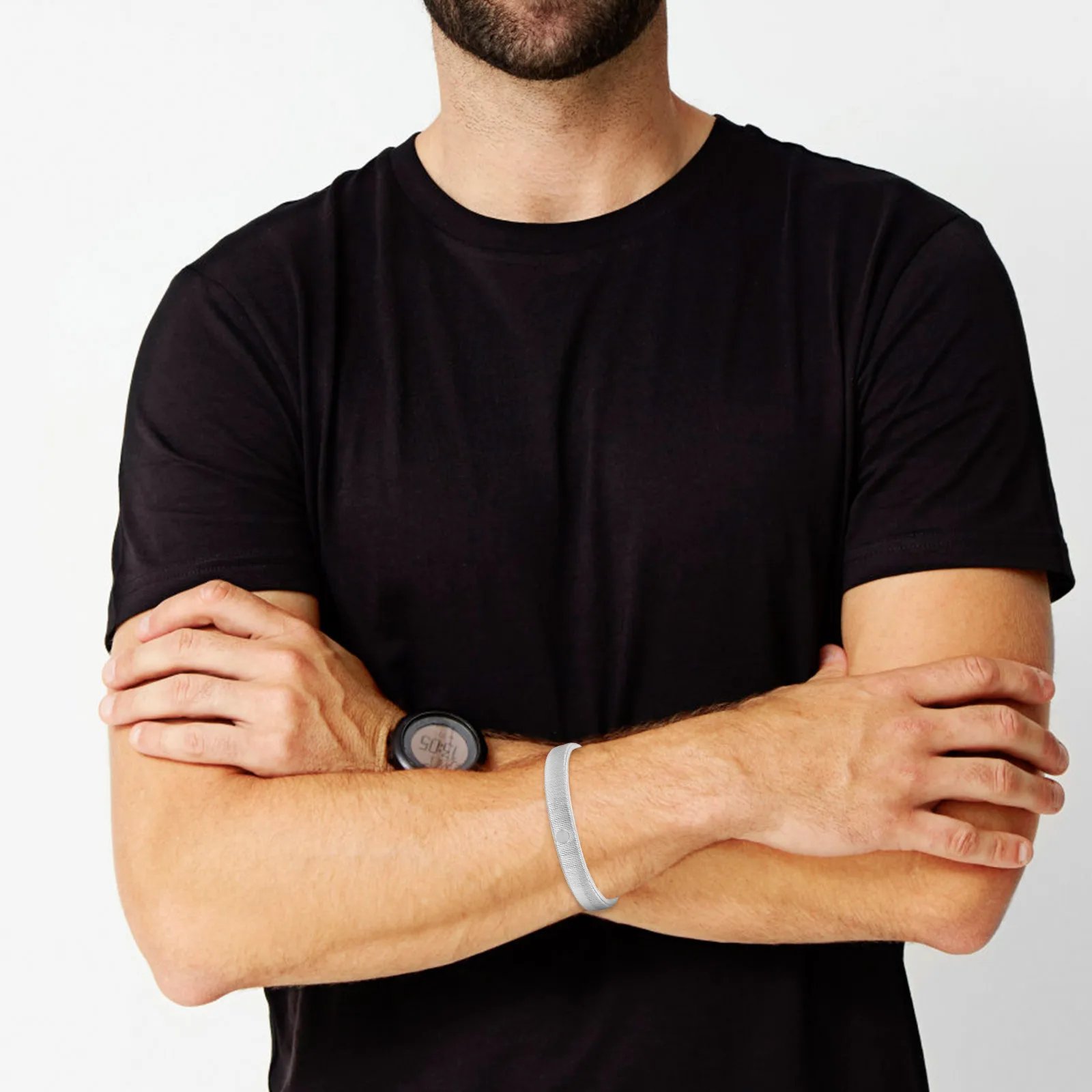 

2Pcs Elastic Armband Sleeve Holders Steel Iron Blend Strong Durability Keep Sleeves Neat Shirt Accessories Men Women Spring