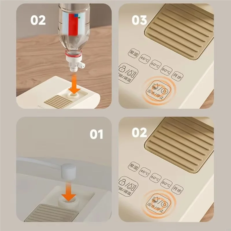 

A7THK-Portable Desktop Hot Water Dispenser - Instant Heating, Compact Design For Dormitory & Travel, Easy Operation